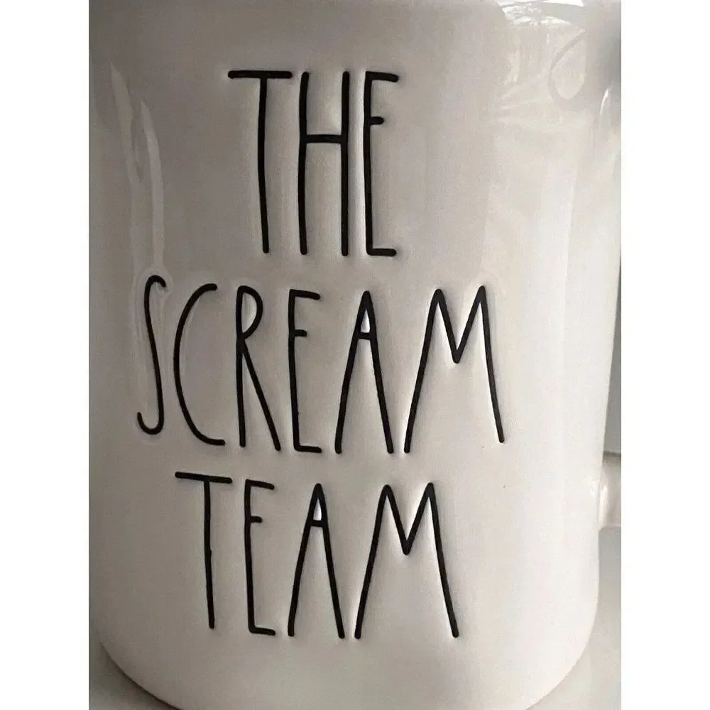 Rae Dunn THE SCREAM TEAM Double Sided Mug Monsters Inc Pixar SULLY Mike WAZOWSKI